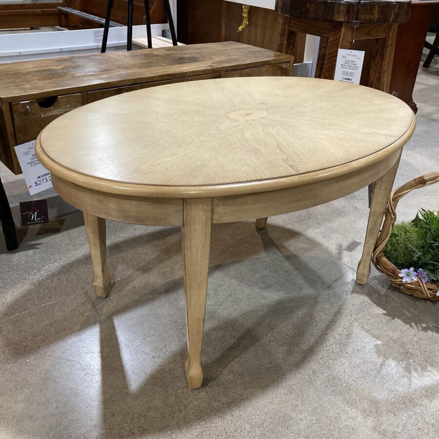 Clayton Oval Coffee Table Light Ash - image-2