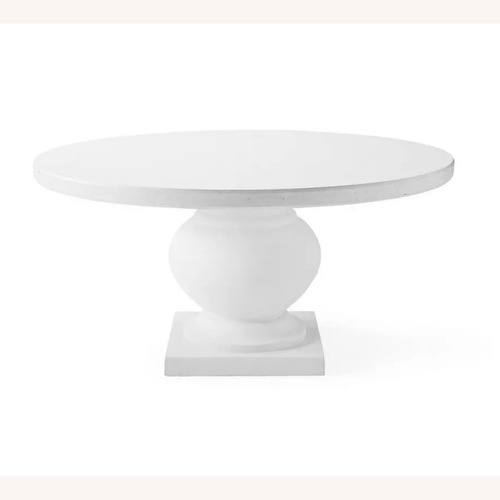 Used Serena & Lily Round Terrace Stone Dining Table for sale on AptDeco