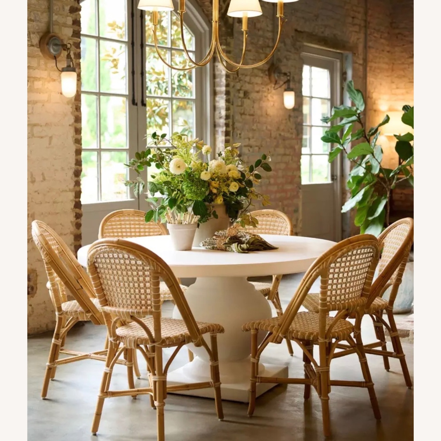 Serena & Lily Round Terrace Stone Dining Table - image-1