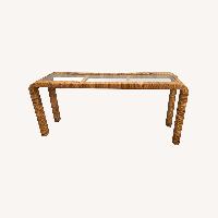 Vintage/Antique Finds Natural Rattan Side Table
