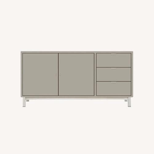 Used Room & Board Taupe MDF Sideboard for sale on AptDeco
