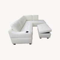 May Furniture White 3+ Piece Sectional
