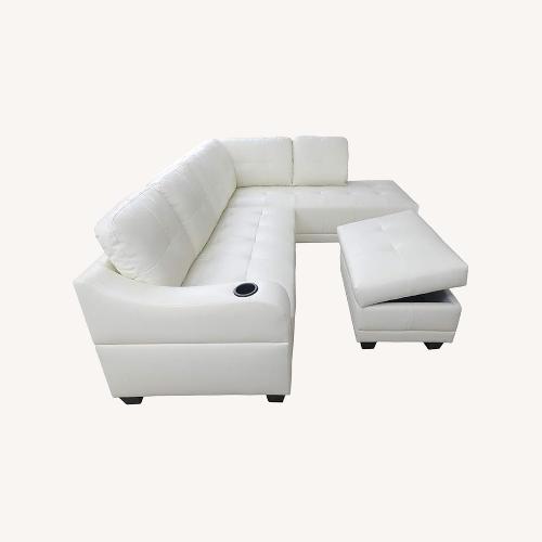 Used May Furniture White 3+ Piece Sectional for sale on AptDeco