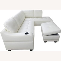 May Furniture White 3+ Piece Sectional