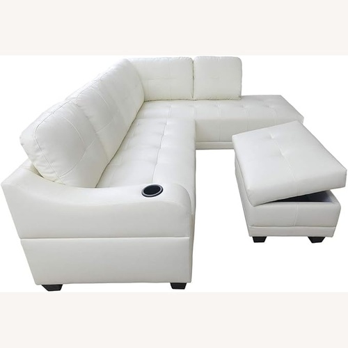 Used May Furniture White 3+ Piece Sectional for sale on AptDeco