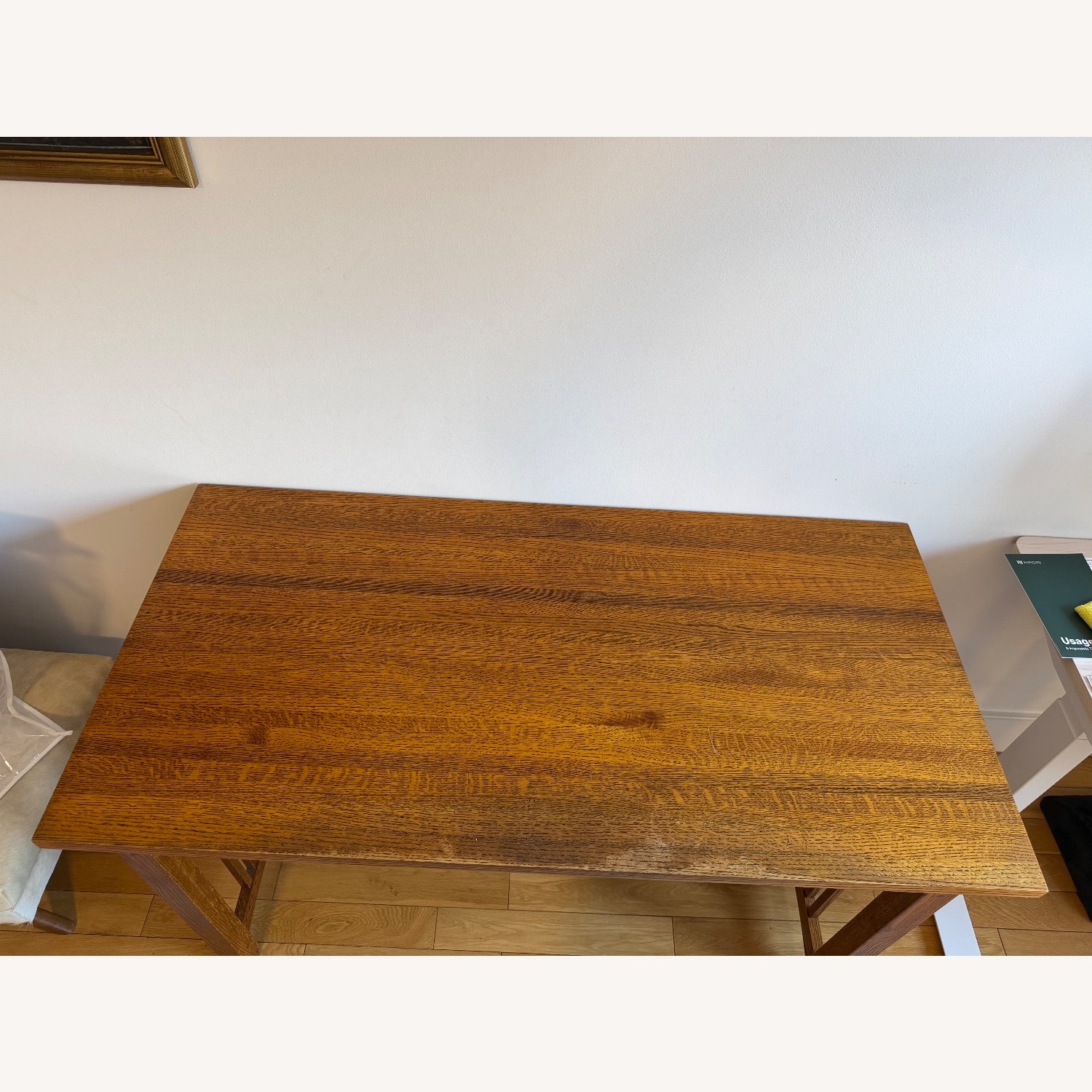 Restoration Hardware Michael's Furniture Solid Oak Desk - image-4