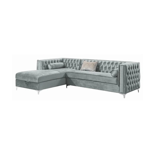 Used Wayfair Light Gray 2 Piece Sectional for sale on AptDeco