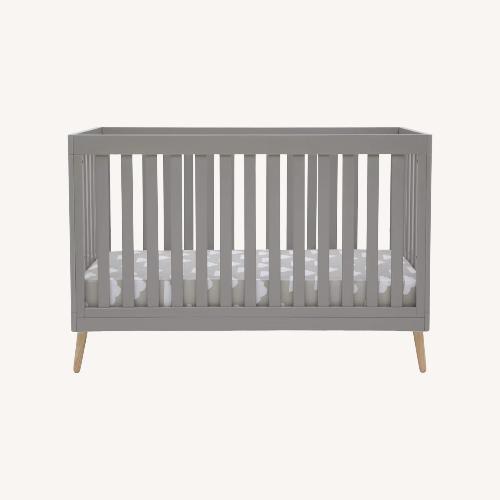 Used Amazon Light Gray Crib for sale on AptDeco