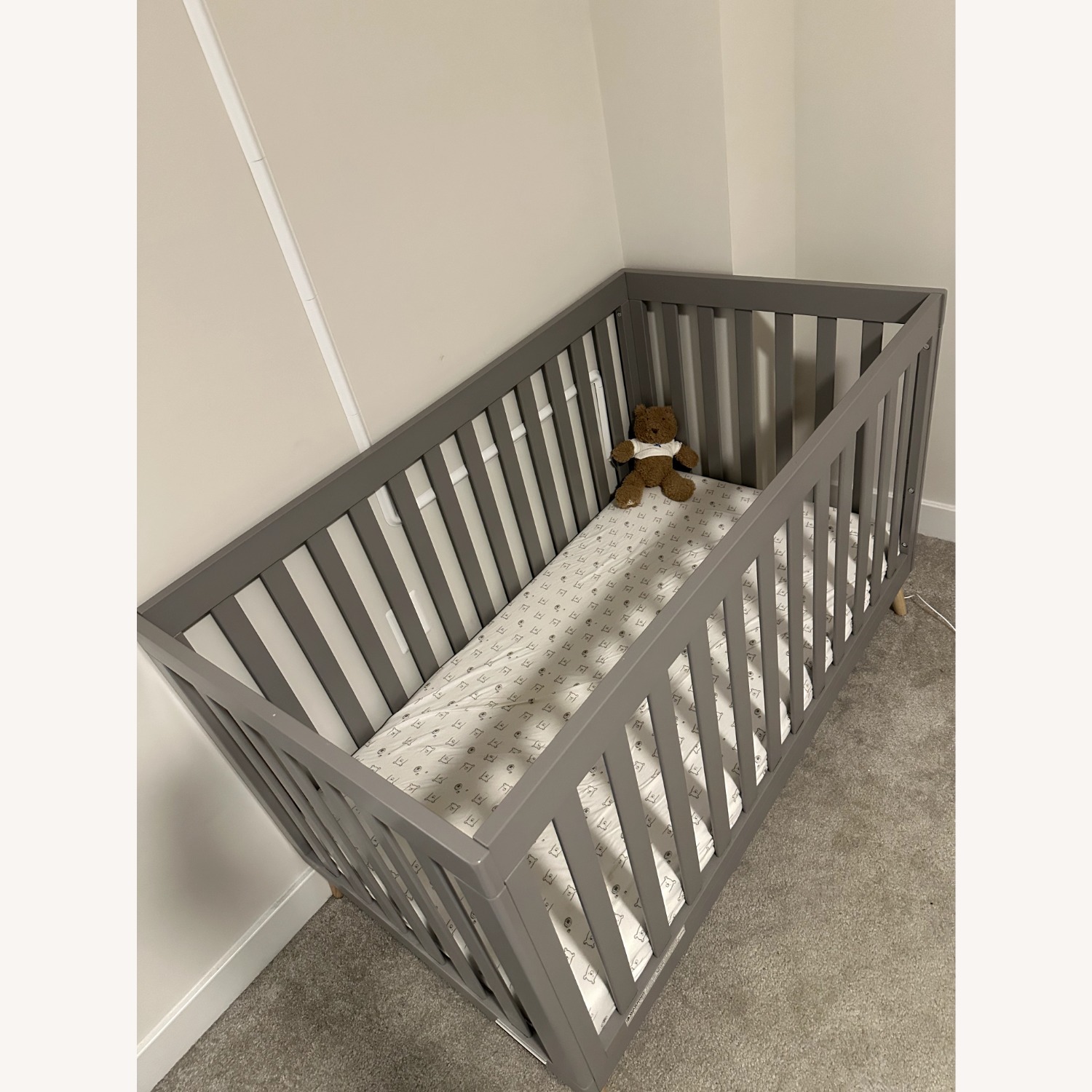 Amazon Light Gray Crib - image-2
