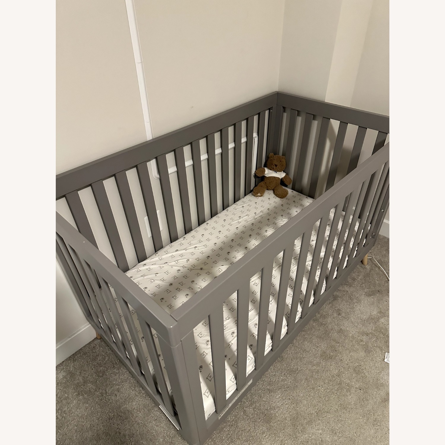 Amazon Light Gray Crib - image-1