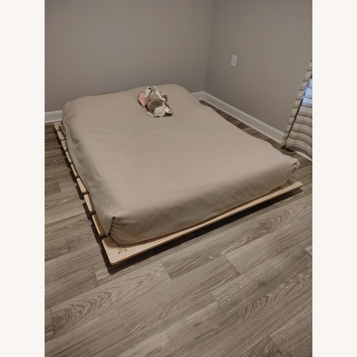 Used Harmony Wood Crafts Bed Frame Low profile for sale on AptDeco