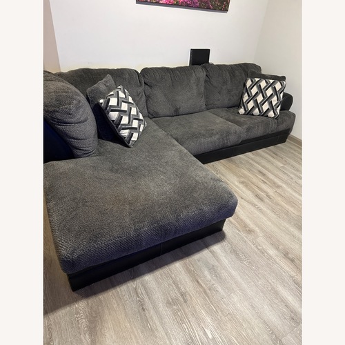 Used Dark Gray 2 Piece Sectional for sale on AptDeco