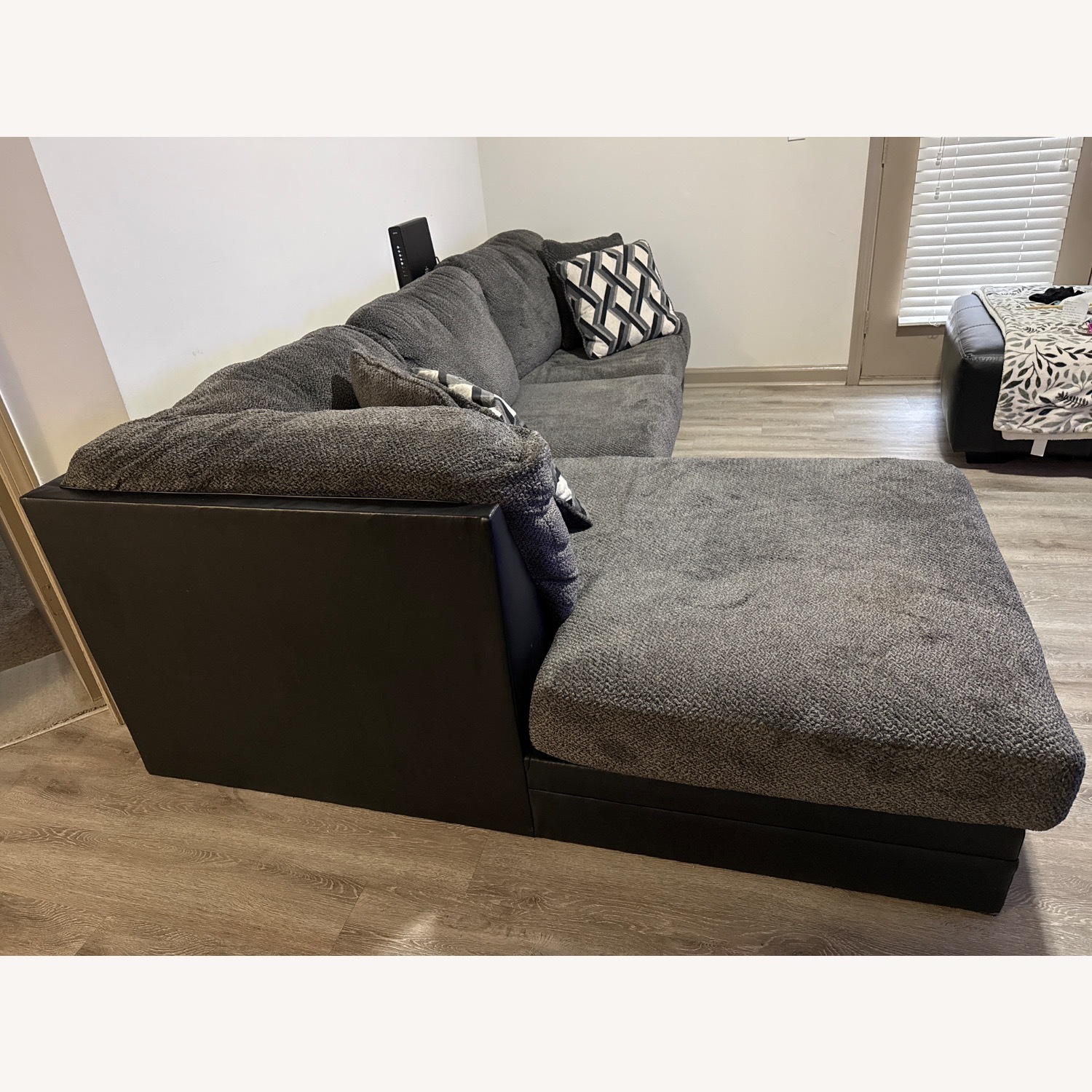 Dark Gray 2 Piece Sectional - image-3