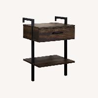 Dark Gray Wood Nightstands