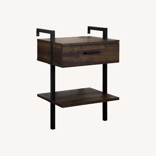 Used Dark Gray Wood Nightstands for sale on AptDeco