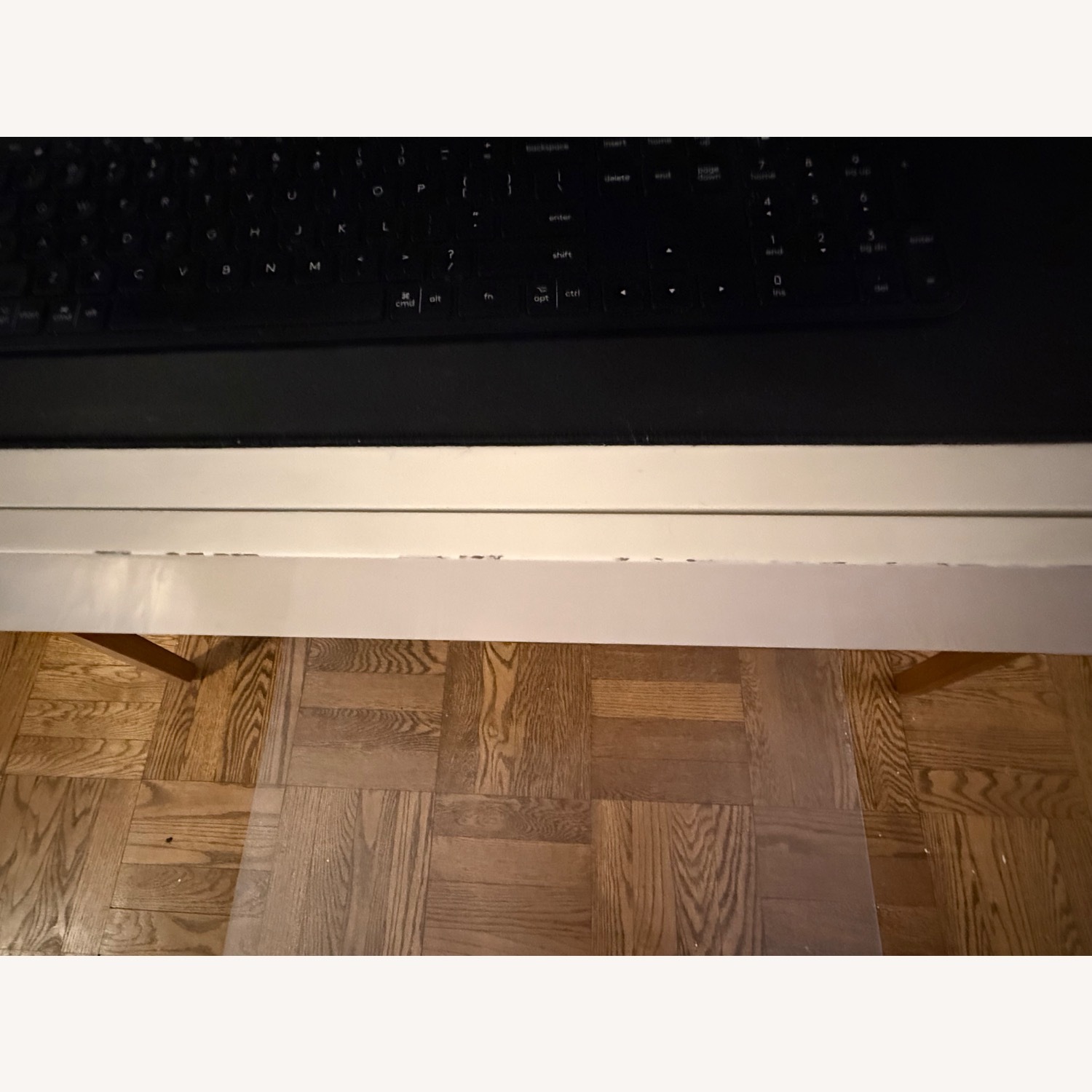 West Elm Modern Mid-Century Dark Brown Wood Desk - image-3