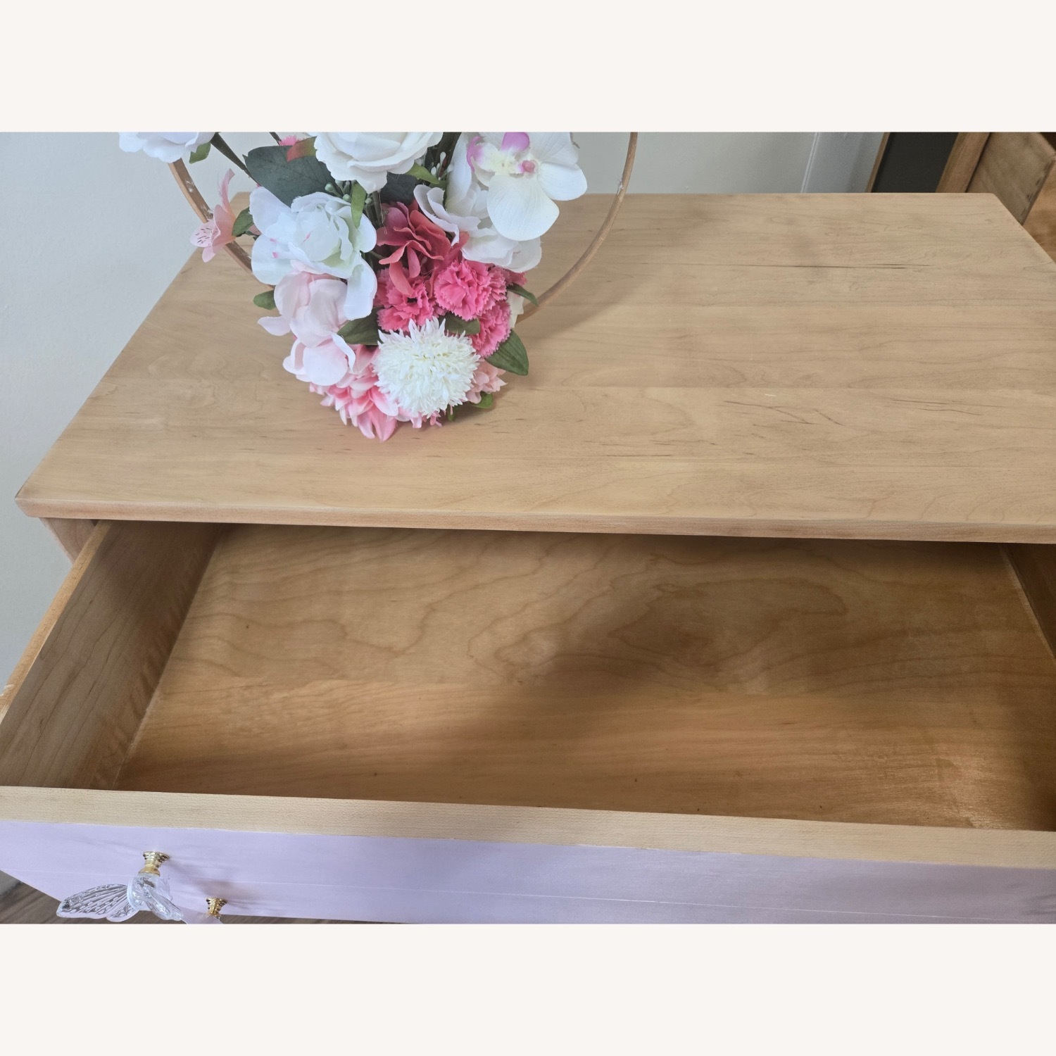 Pink Wood Dresser - image-5