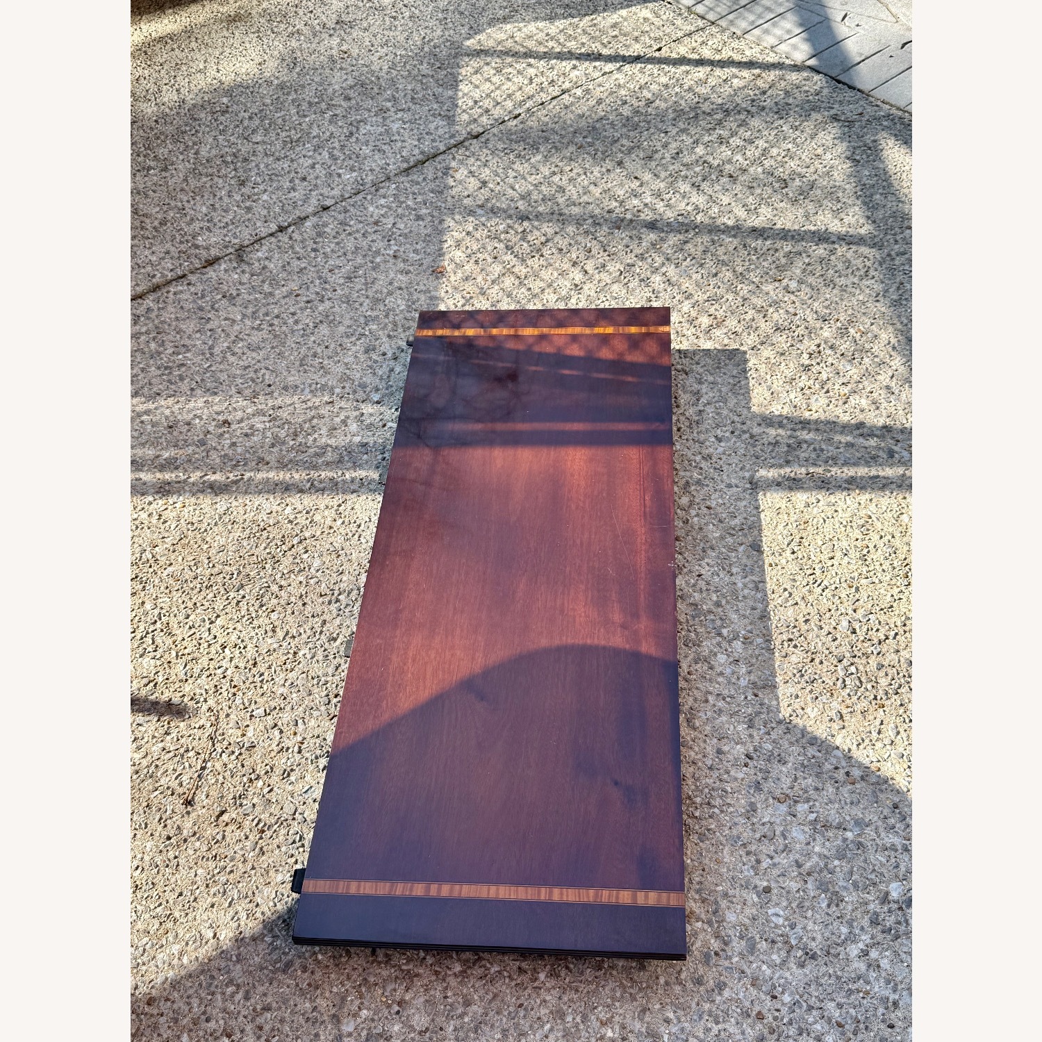 Maitland-Smith Dark Brown Wood Dining Table - image-5