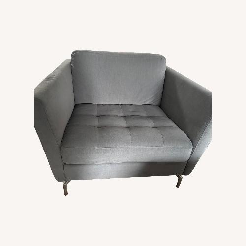 Used BoConcept Osaka Mid Gray Armchair for sale on AptDeco