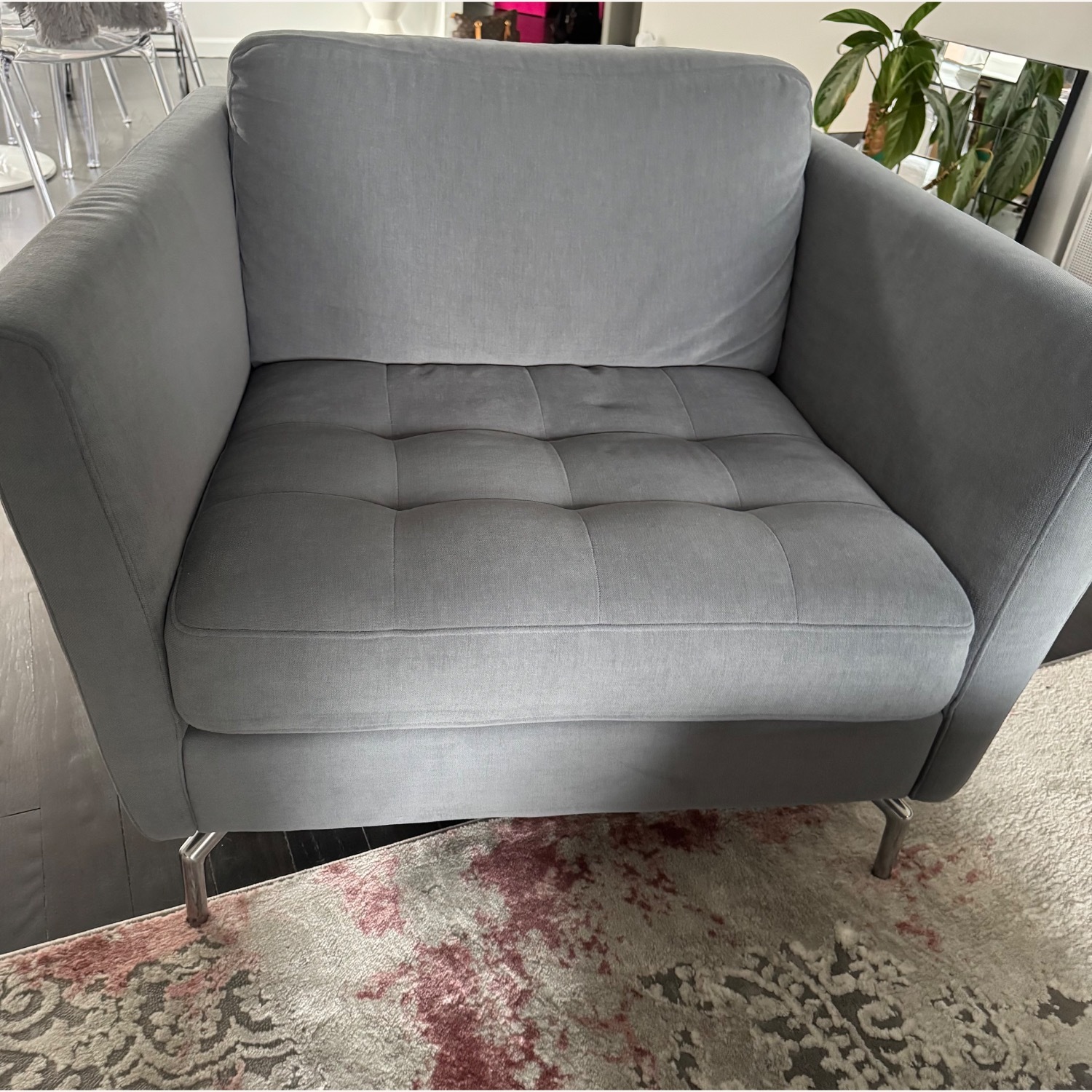 BoConcept Osaka Mid Gray Armchair - image-1