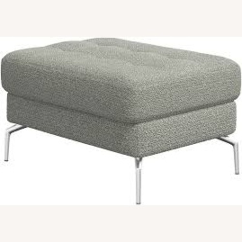 Used BoConcept Osaka Mid Gray Ottoman for sale on AptDeco
