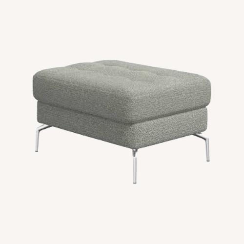 Used BoConcept Osaka Mid Gray Ottoman for sale on AptDeco