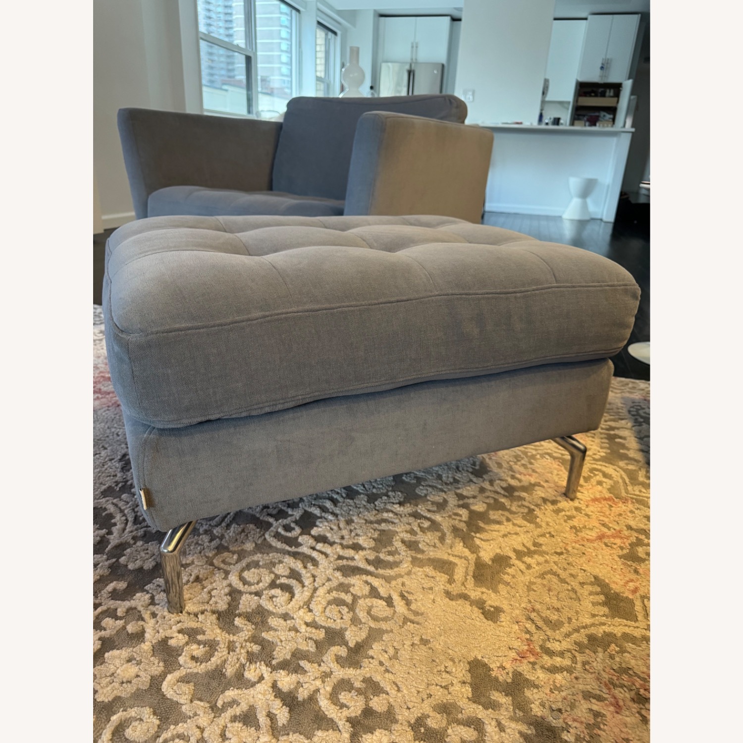 BoConcept Osaka Mid Gray Ottoman - image-2