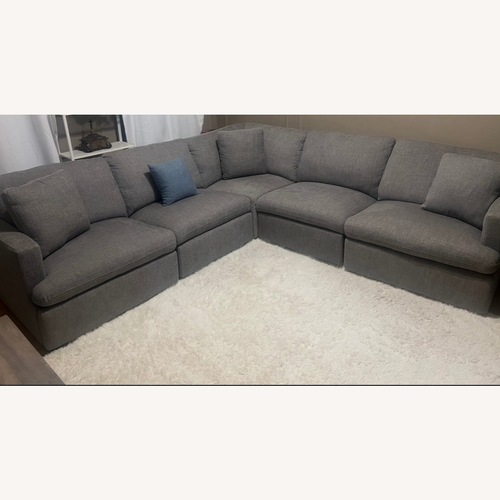 Used Light Gray Fabric 3+ Piece Sectional for sale on AptDeco
