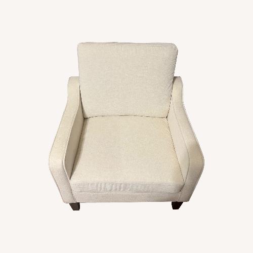 Used White Accent Chair for sale on AptDeco