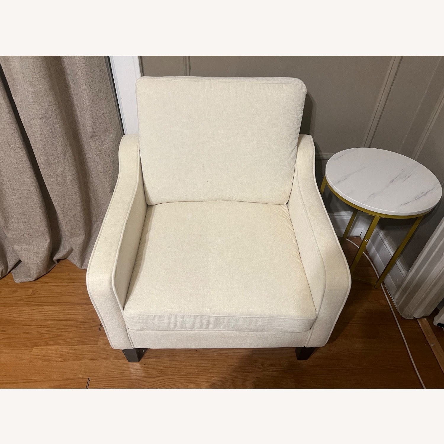White Accent Chair - image-3