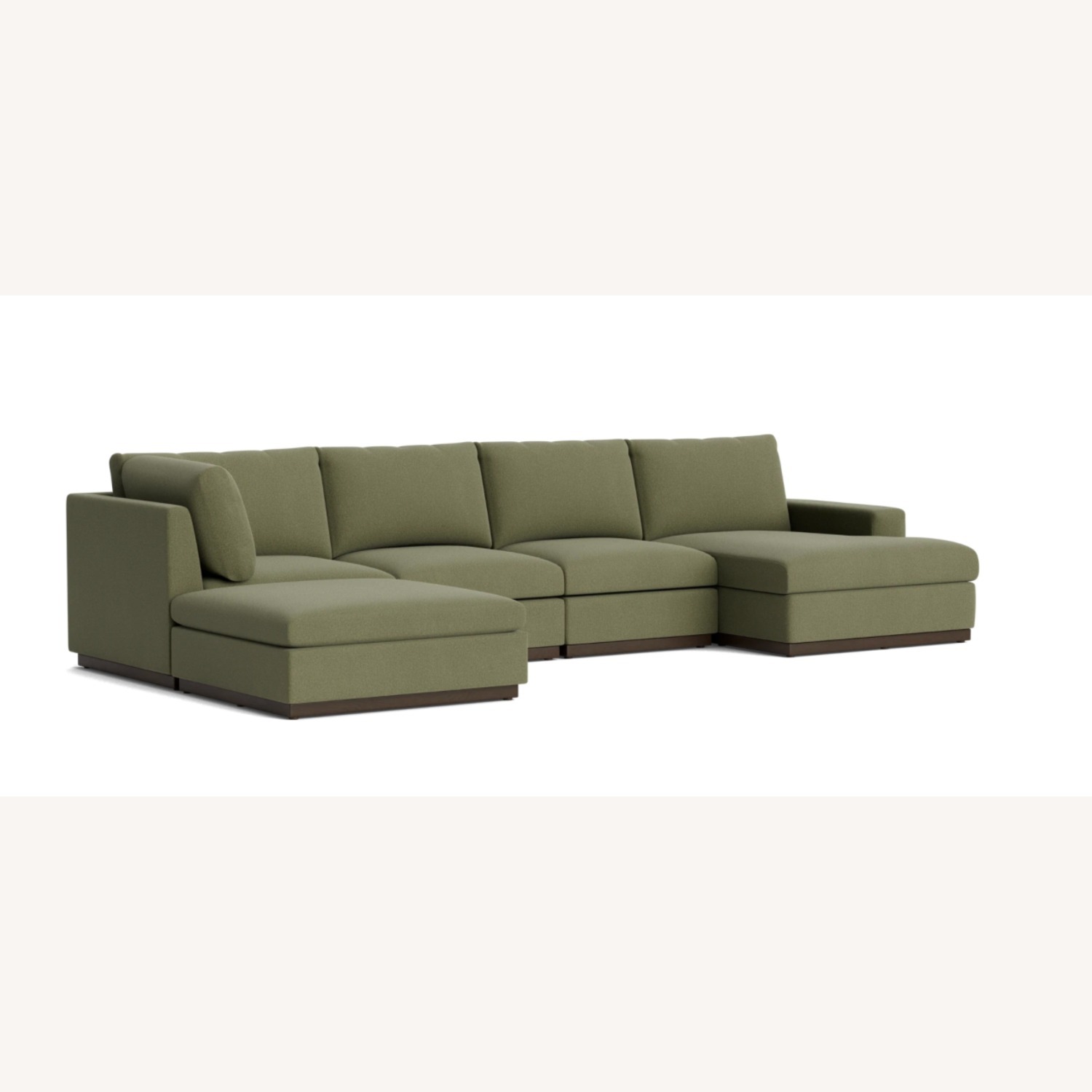 Joybird Holt Green Fabric 3+ Piece Sectional - image-4