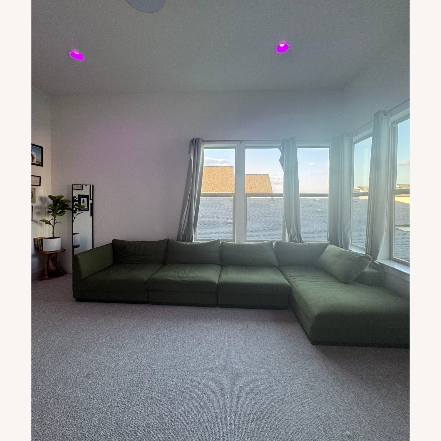 Joybird Holt Green Fabric 3+ Piece Sectional - image-2