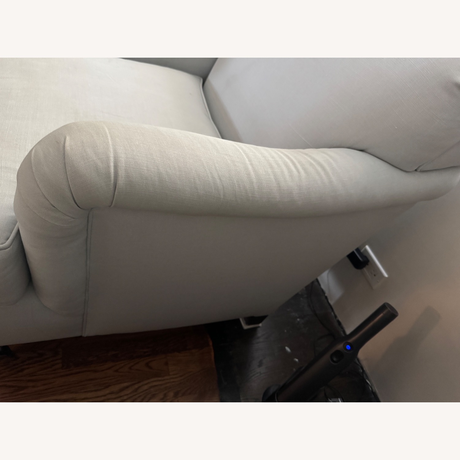 Kravet Light Gray Fabric Armchair - image-4