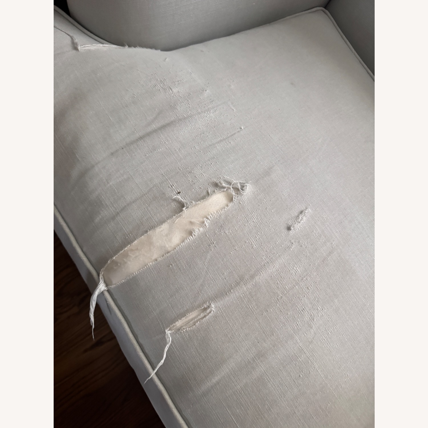 Kravet Light Gray Fabric Armchair - image-3