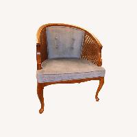 Vintage Hollywood Regency Cane Back Chairs
