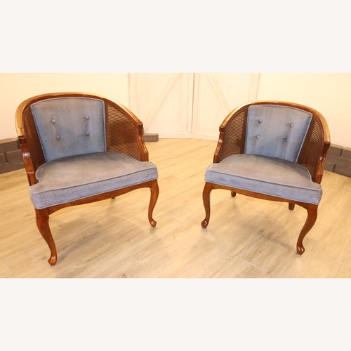 Used Vintage Hollywood Regency Cane Back Chairs for sale on AptDeco