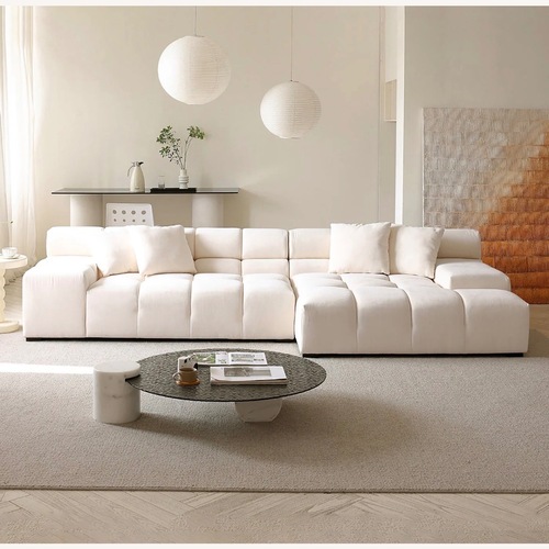 Used Natural Cotton 2 Piece Sectional for sale on AptDeco