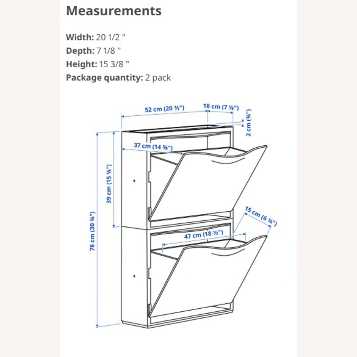 IKEA Trones White Plastic Wall Shelf - Set of 4 - image-2