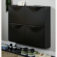 IKEA Trones White Plastic Wall Shelf - Set of 4