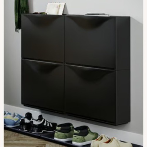 Used IKEA Trones White Plastic Wall Shelf - Set of 4 for sale on AptDeco