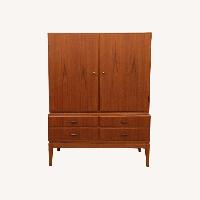 Vintage Danish Modern Teak Wardrobe / Cabinet