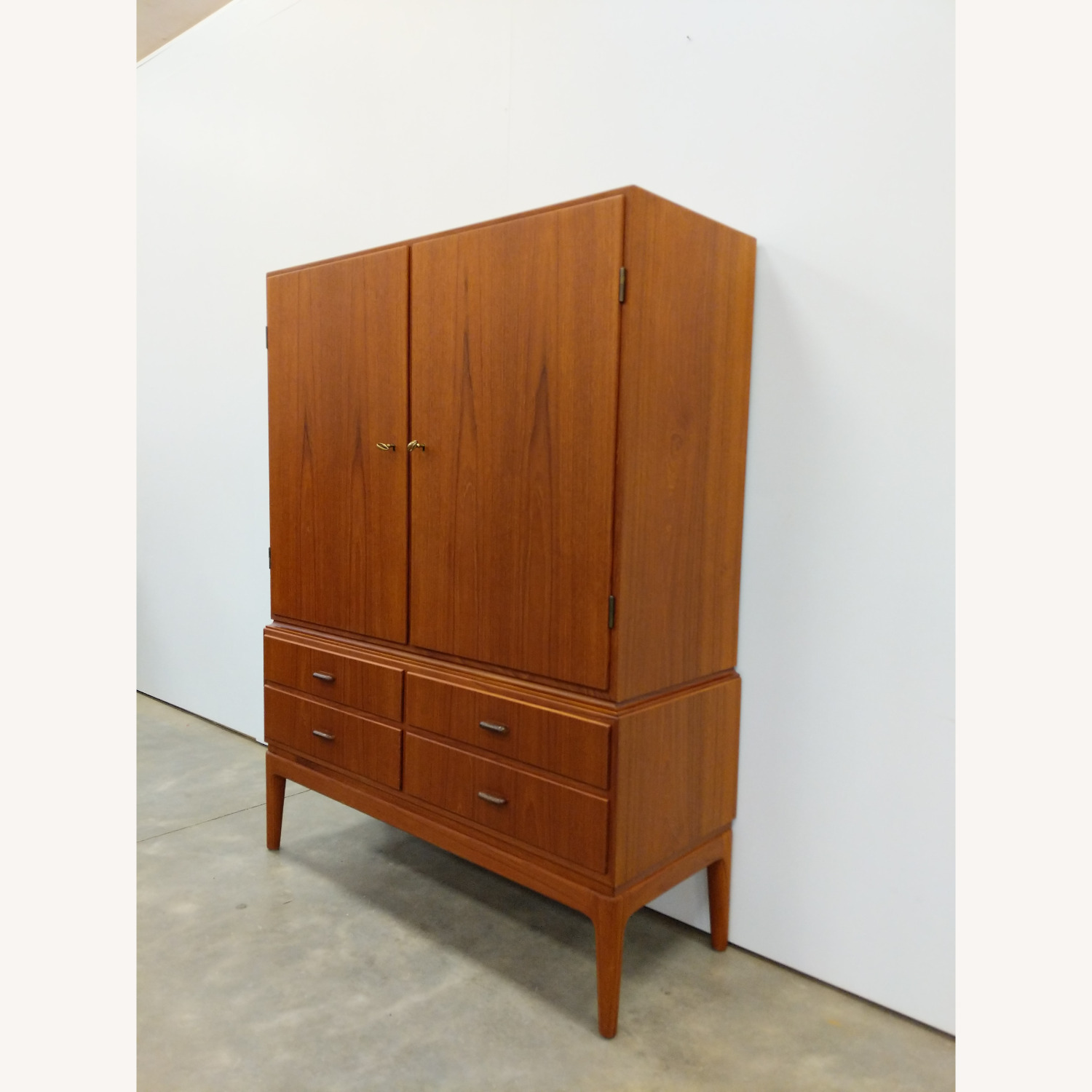 Vintage Danish Modern Teak Wardrobe / Cabinet - image-2