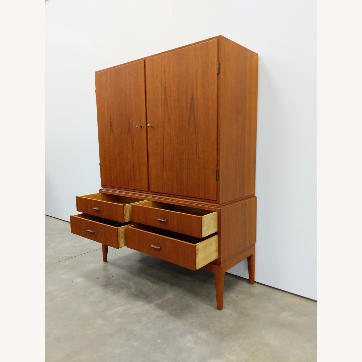 Vintage Danish Modern Teak Wardrobe / Cabinet - image-3