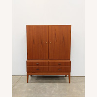 Vintage Danish Modern Teak Wardrobe / Cabinet