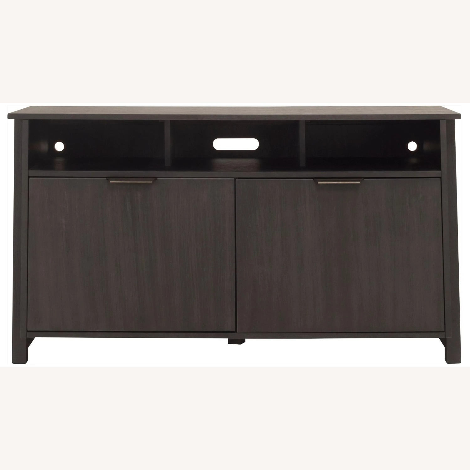 Raymour & Flanigan Dark Brown Wood Media Storage - image-5