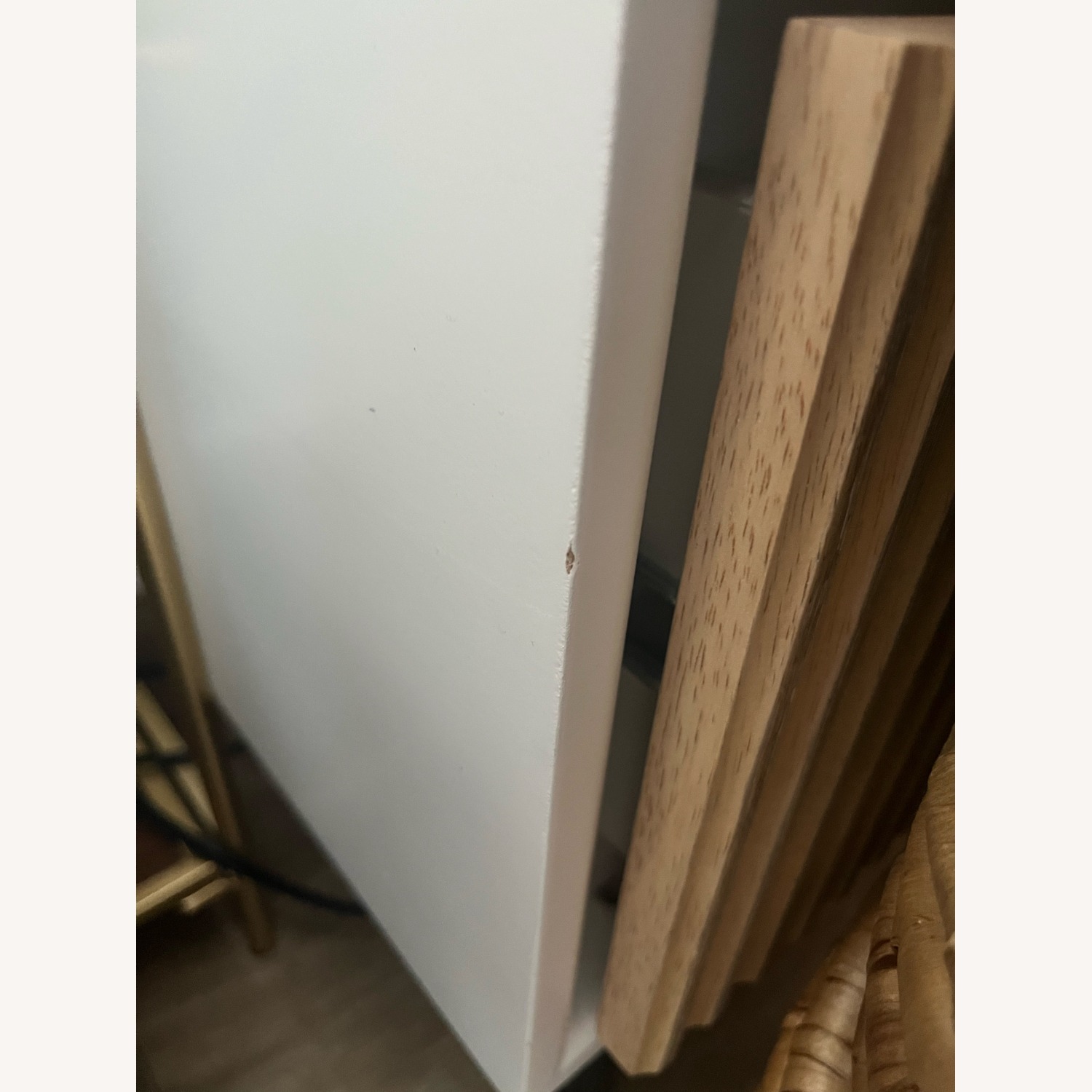 West Elm Quinn White Wood Armoire - image-9