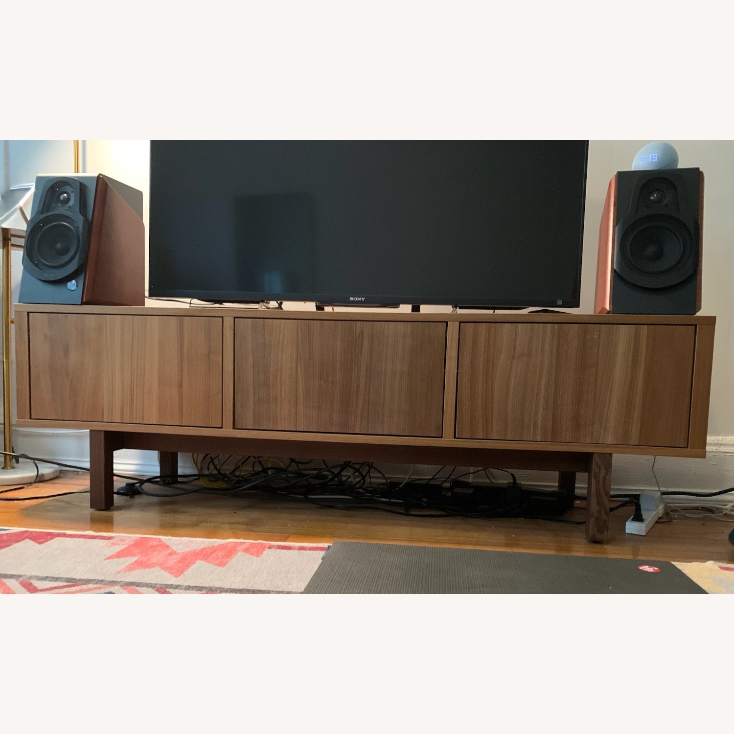 IKEA Stockholm Dark Brown Wood Media Storage - image-3