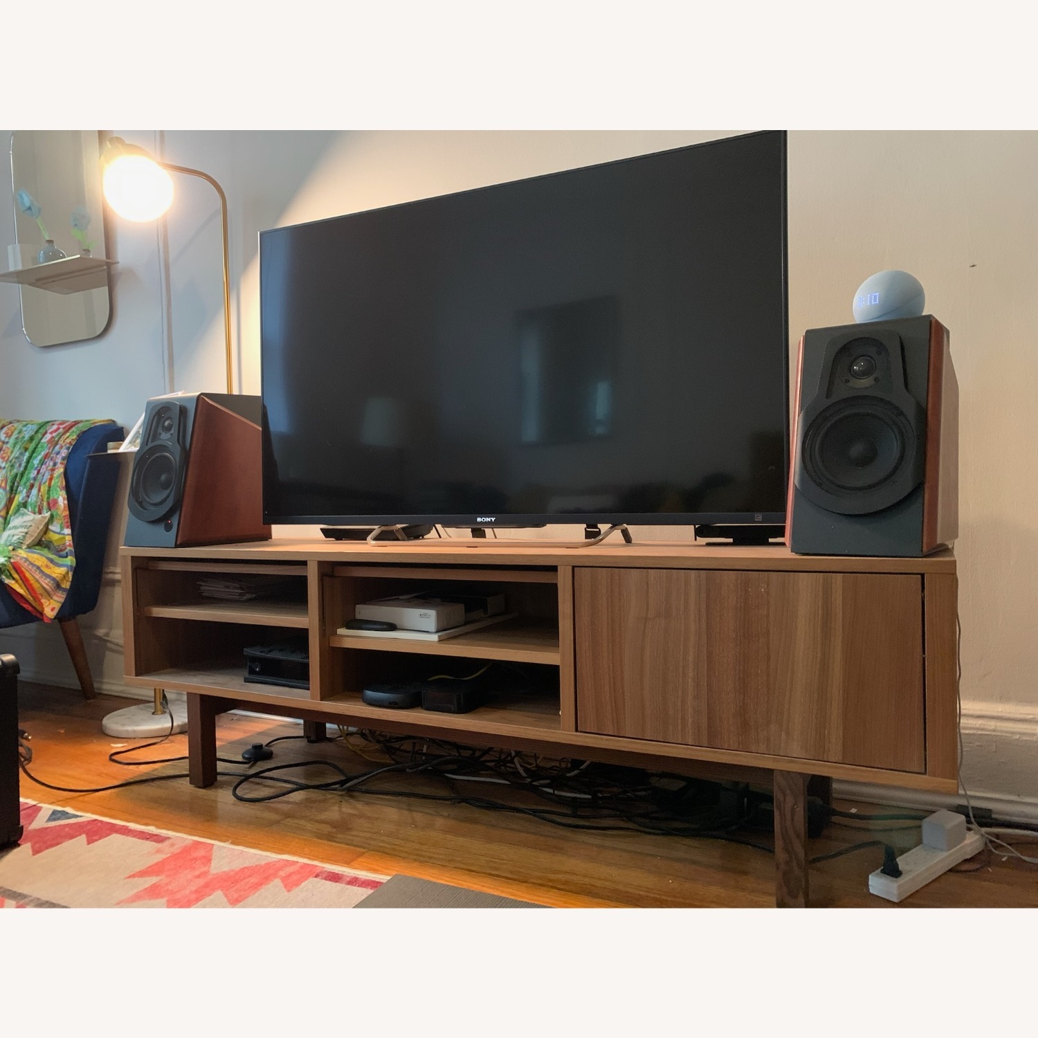 IKEA Stockholm Dark Brown Wood Media Storage - image-2