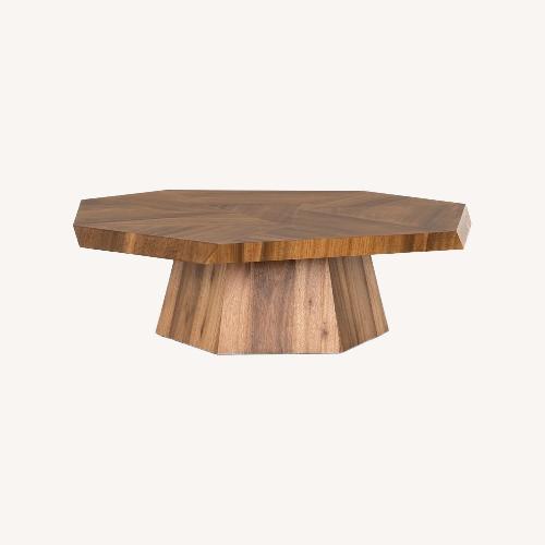 Used West Elm Geometric Wood Coffee Table for sale on AptDeco