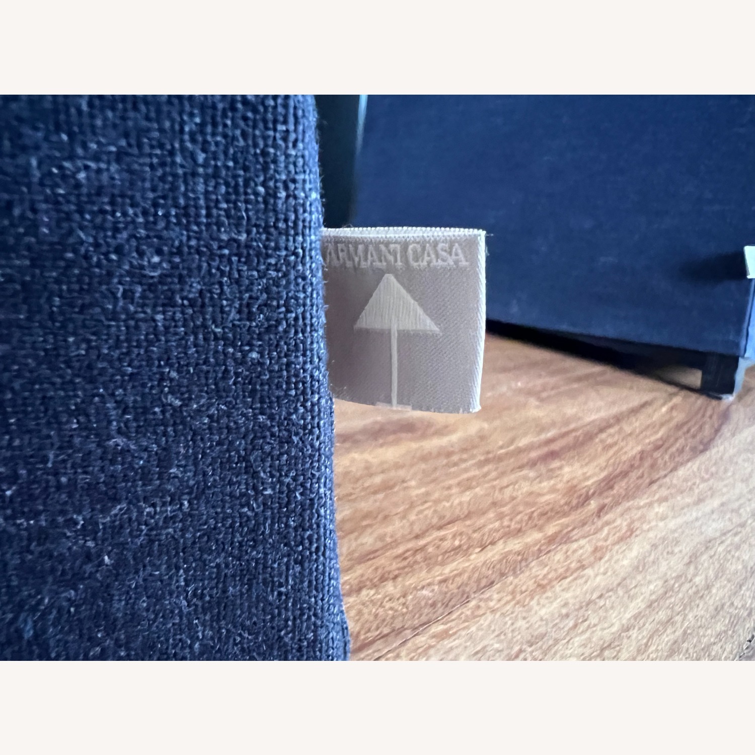 Armani Casa Vintage Linen Slipcover Dining Chairs - image-6